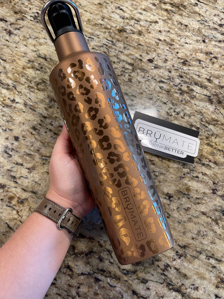 Gold Leopard Rehydration Bottle